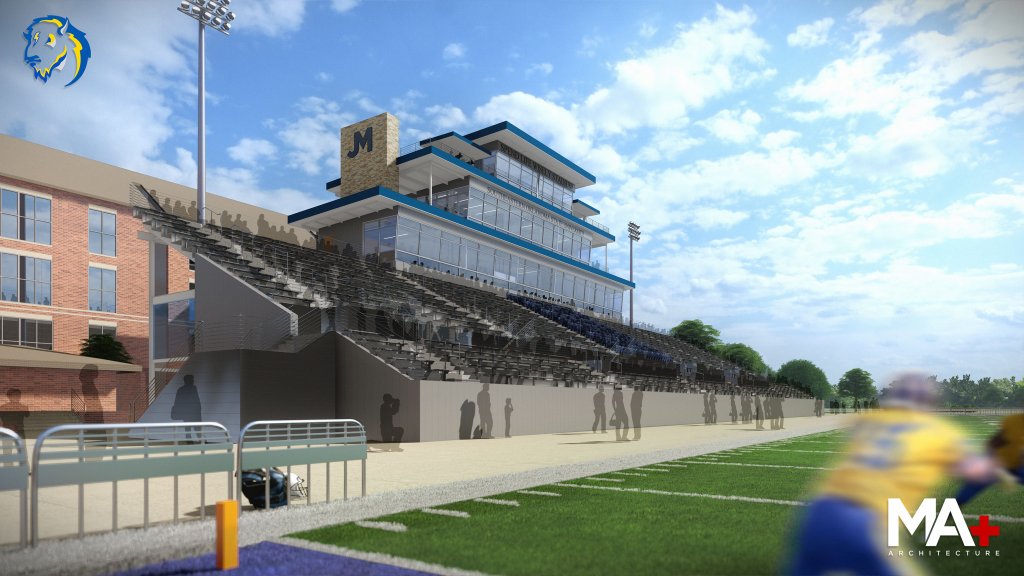 2026 rendering of Spend Life Wisely Stadium