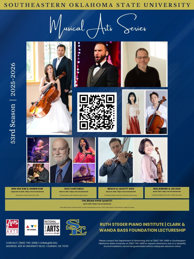 Musical Art Series poster with dates