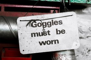 googles must be worn