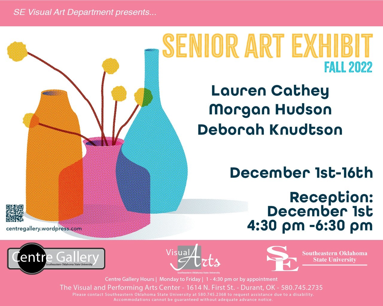 Senior Art Exhibit Reception Southeastern Oklahoma State University