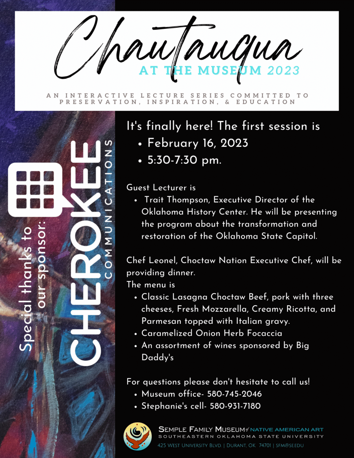 Chautauqua at the Museum Southeastern Oklahoma State University