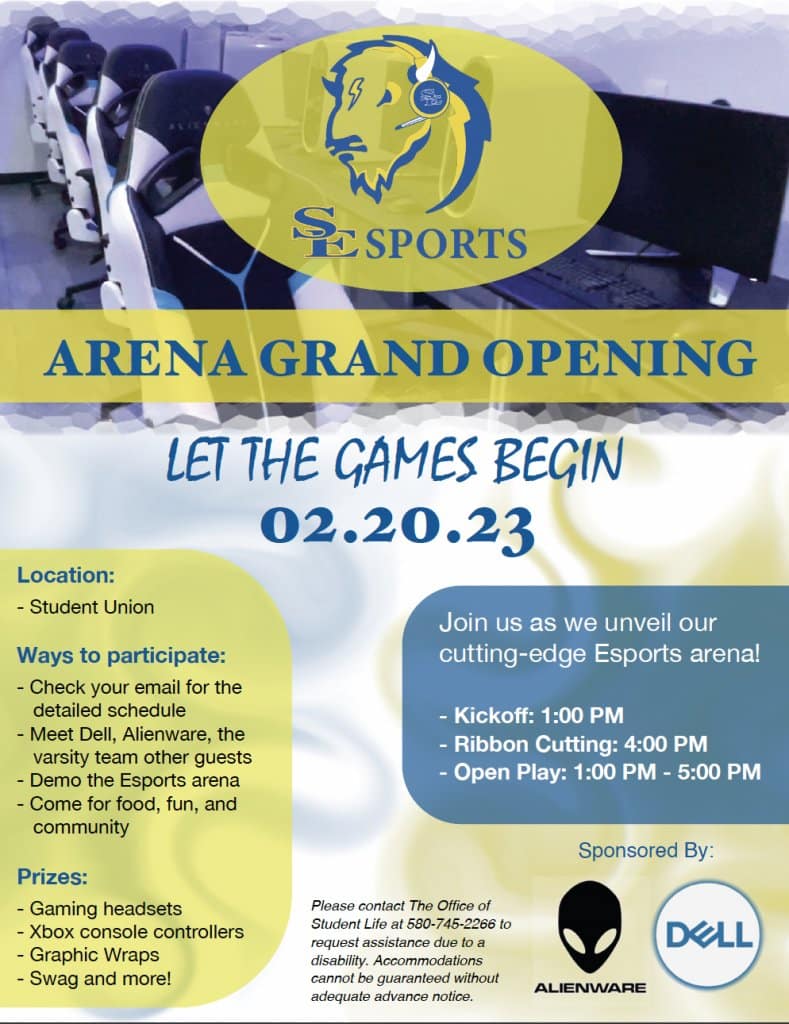 Esports grand opening flyer