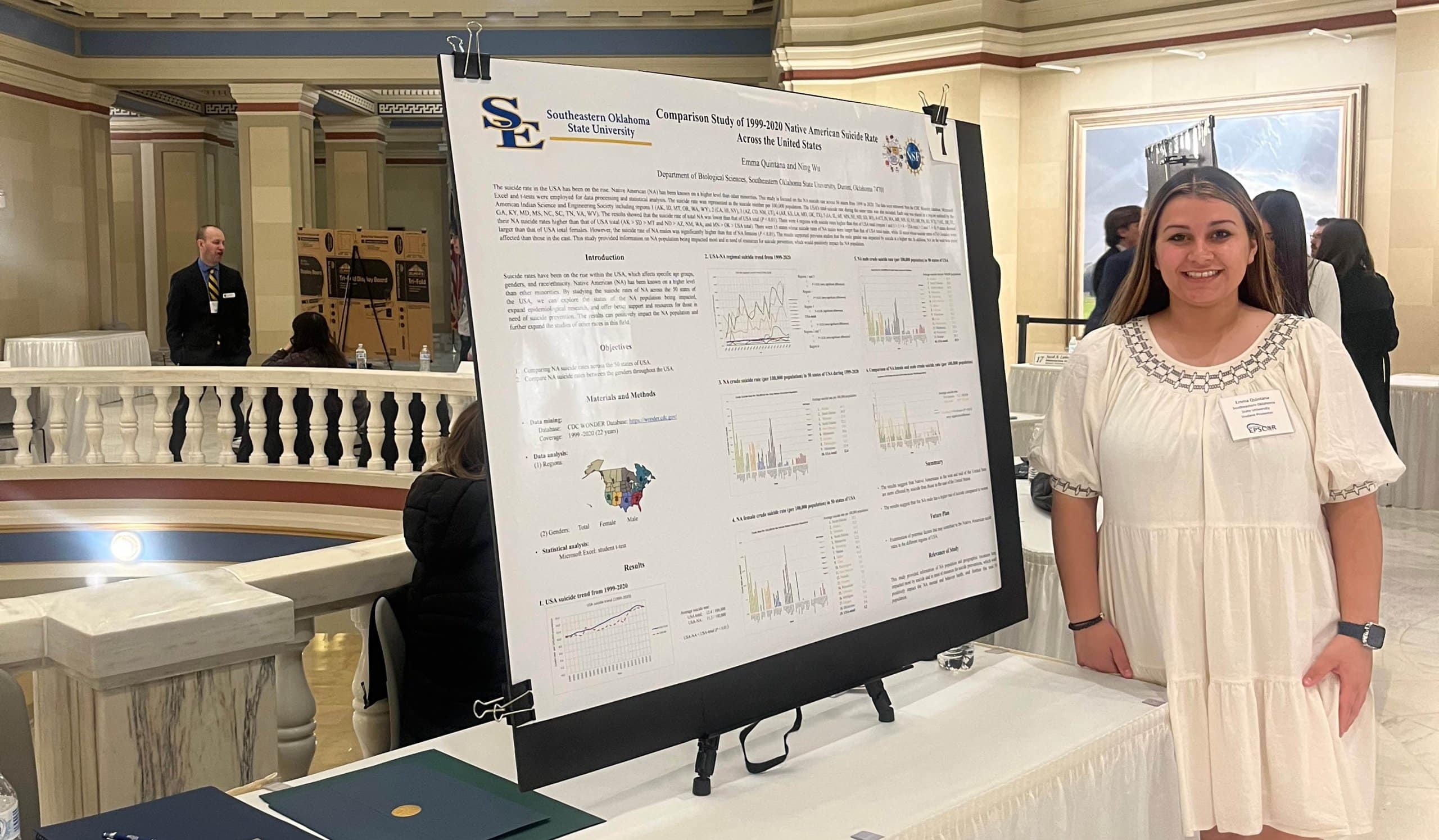 Emma Quintana represents Southeastern at Research Day at the Capitol | Southeastern Oklahoma State University - Vimarsana News