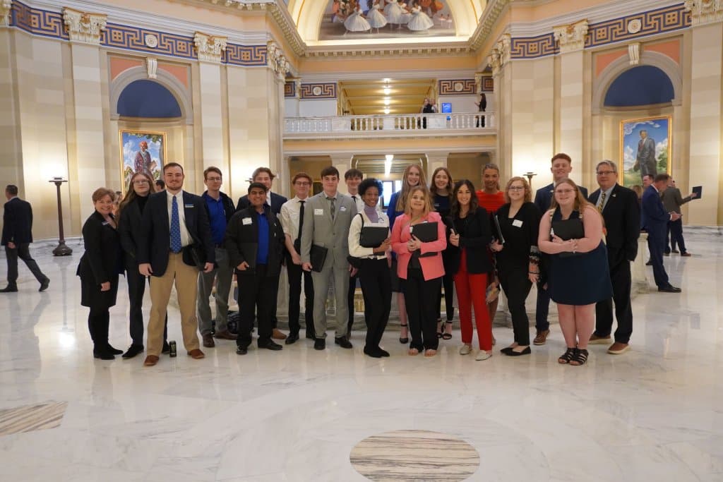 Southeastern students at the capitol for Higher Education Day 2024