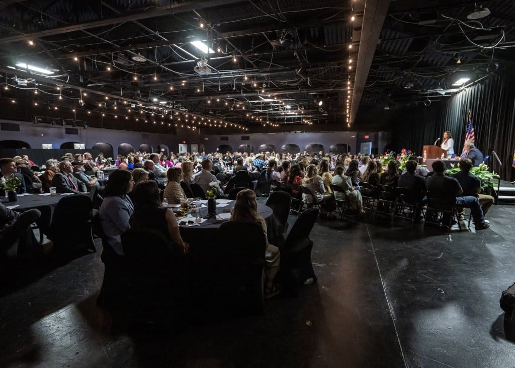 Wide shot of the crowd at the Tri-County Honors Program in 2025