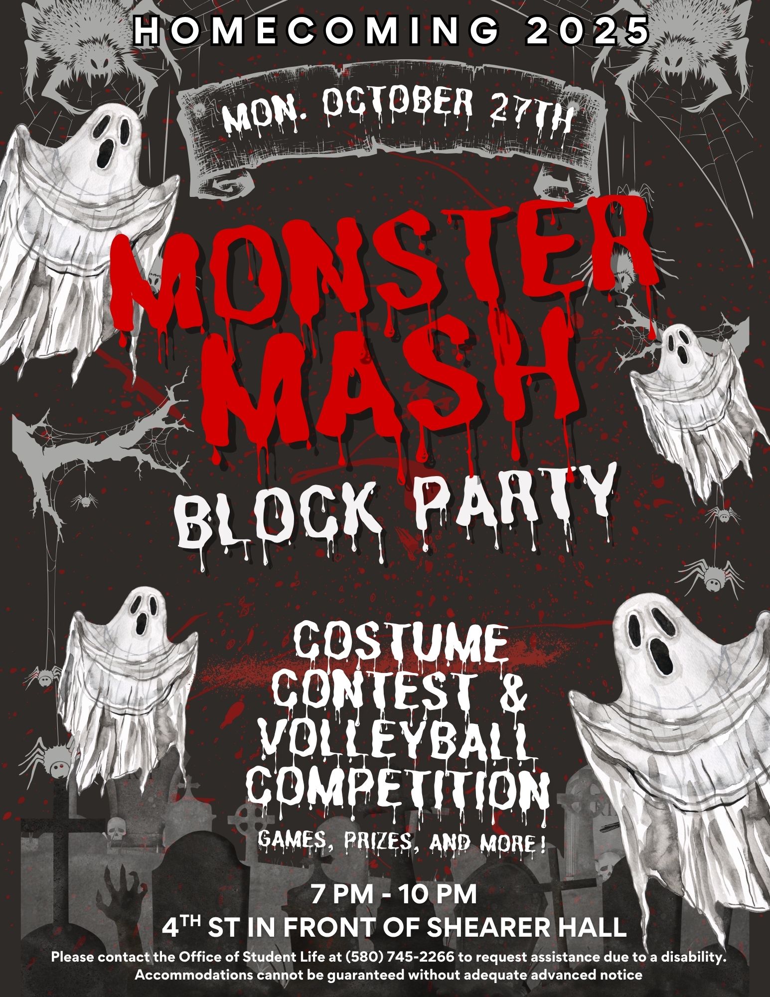 Monster Mash Block Party Flyer