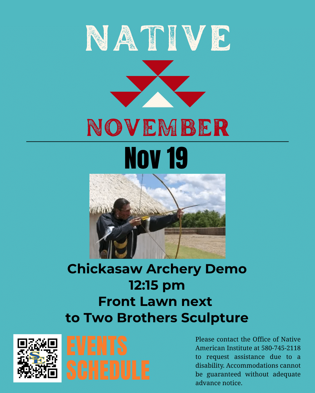 Native November Events Social Media Chickasaw Archery Native November Chickasaw Archery Flyer