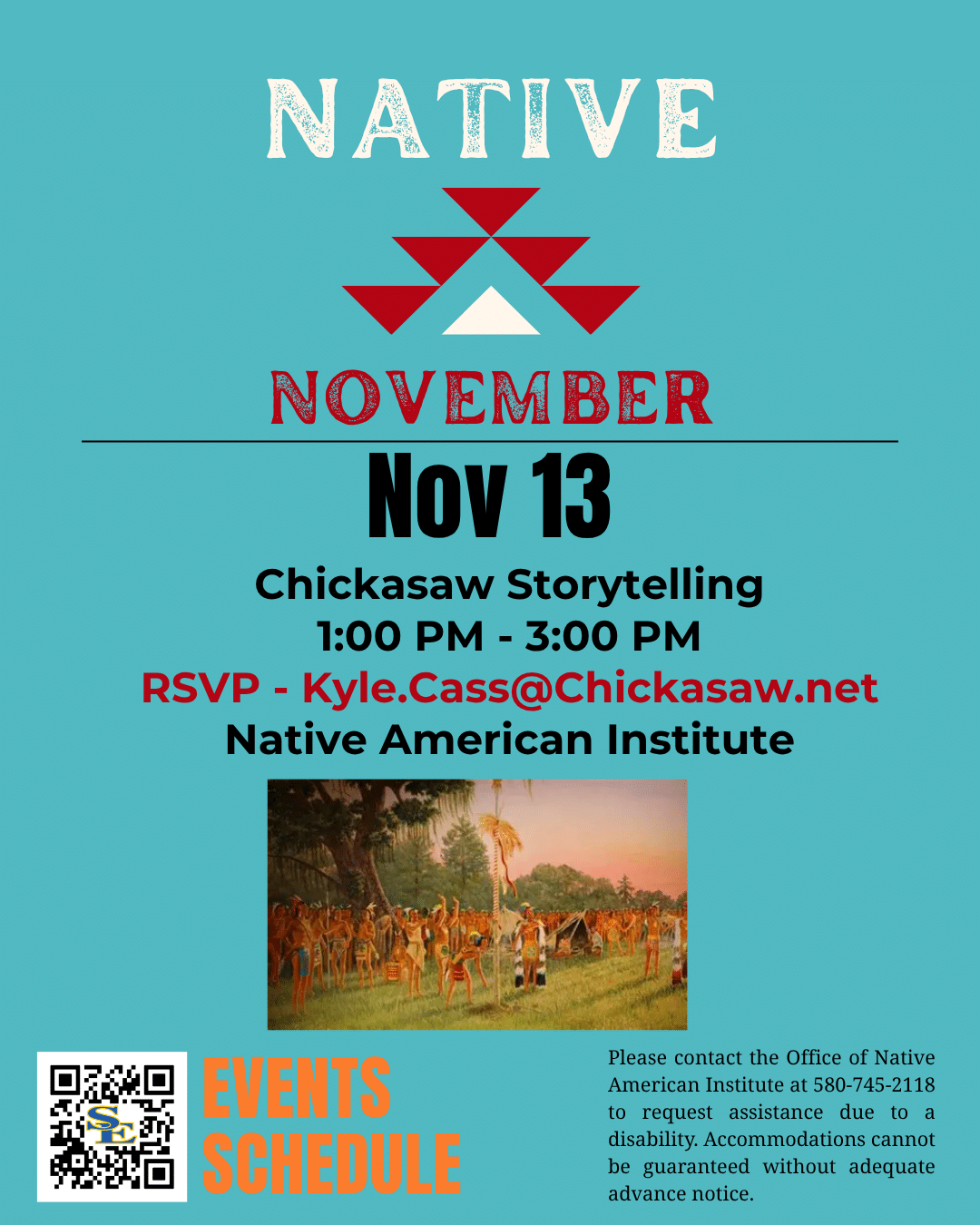 Native November Events Social Media Chickasaw Storytelling Native November Chickasaw storytelling event