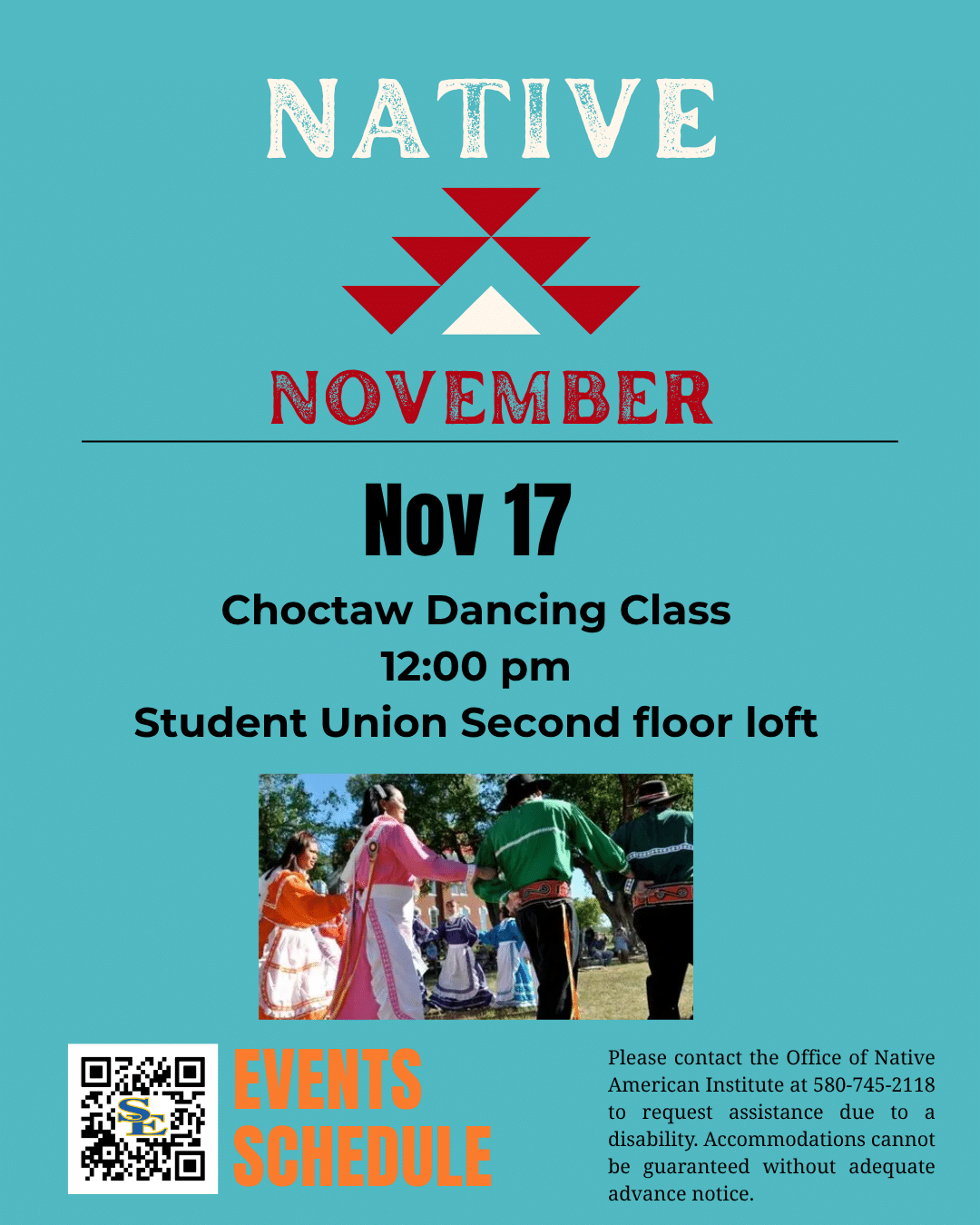 Choctaw Dancing Class flyer