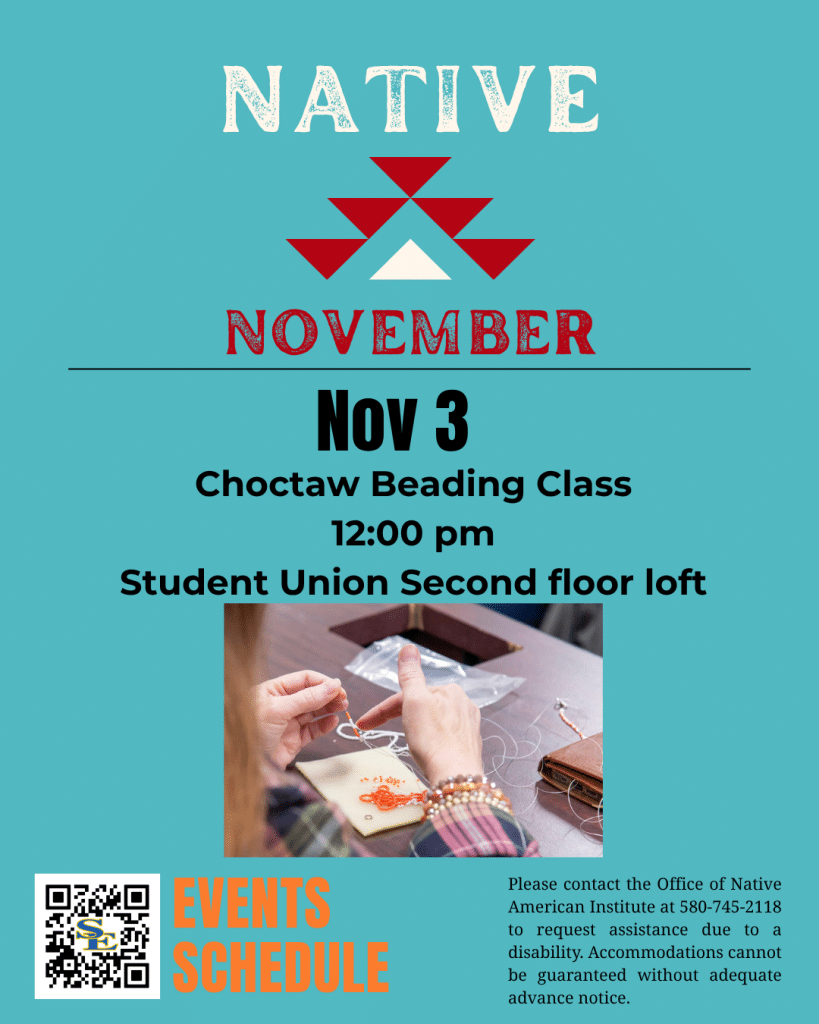 Choctaw Beading Class Flyer