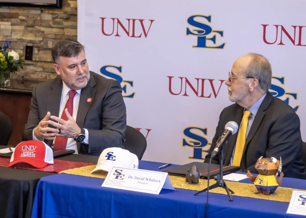 UNLV's Dr David Cárdenas speaks at a press event