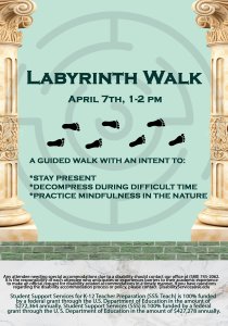 Labyrinth Walk Flyer
4/7/26 1pm - 2pm