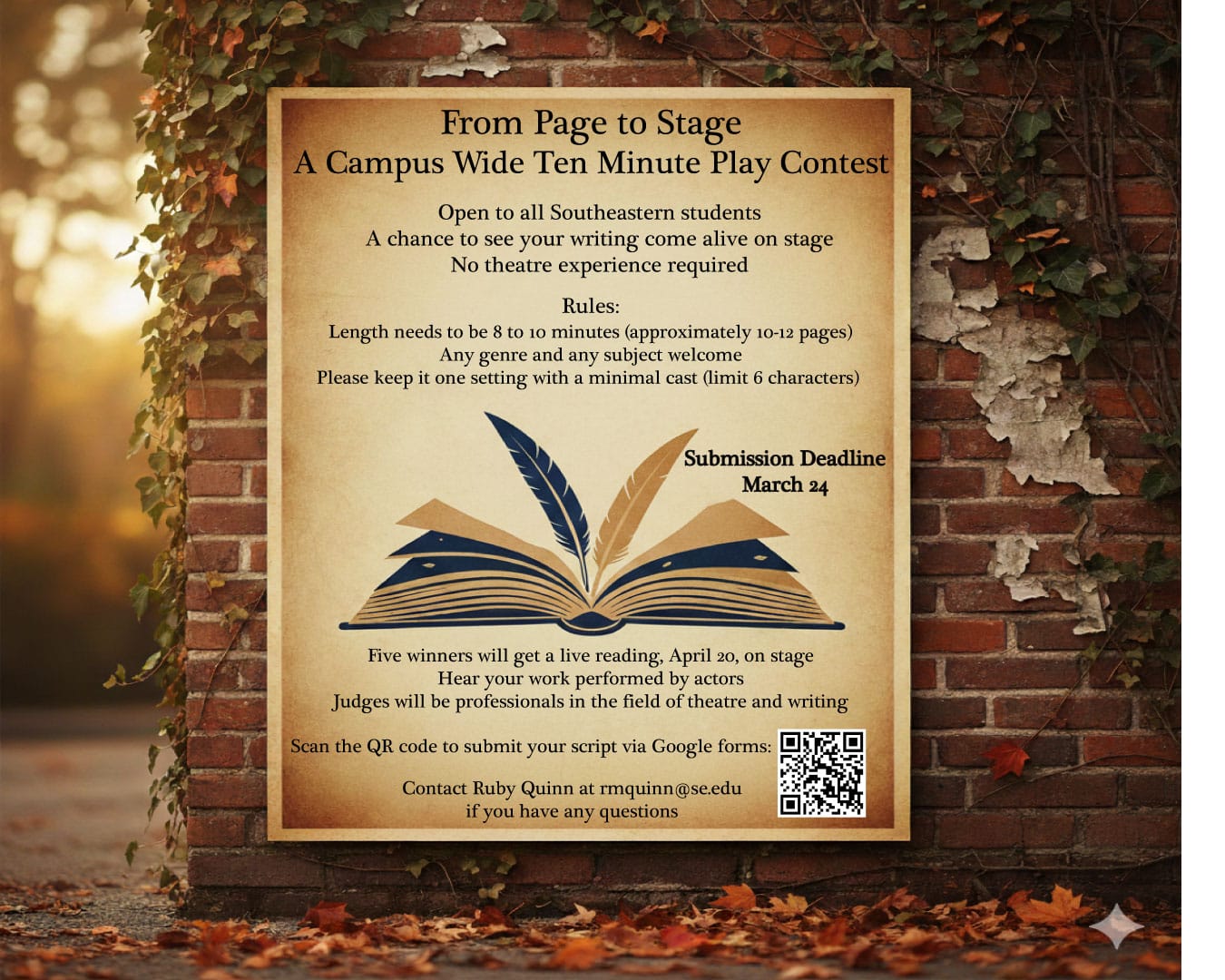 Ten minute play flyer