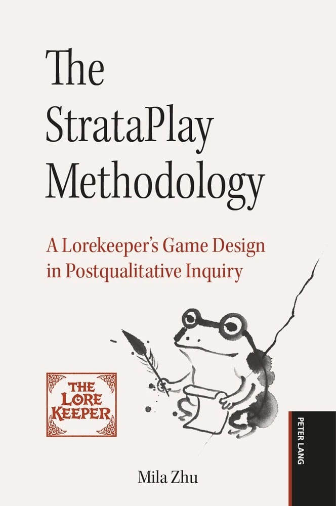 Book cover of "The StrataPlay Methodology" by Mila Zhu, featuring a frog illustration and red emblem.
