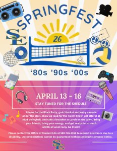 Spring Fest event flyer