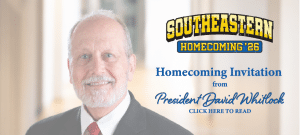 Dr. David Whitlock headshot Homecoming Invitation from President David Whitlock