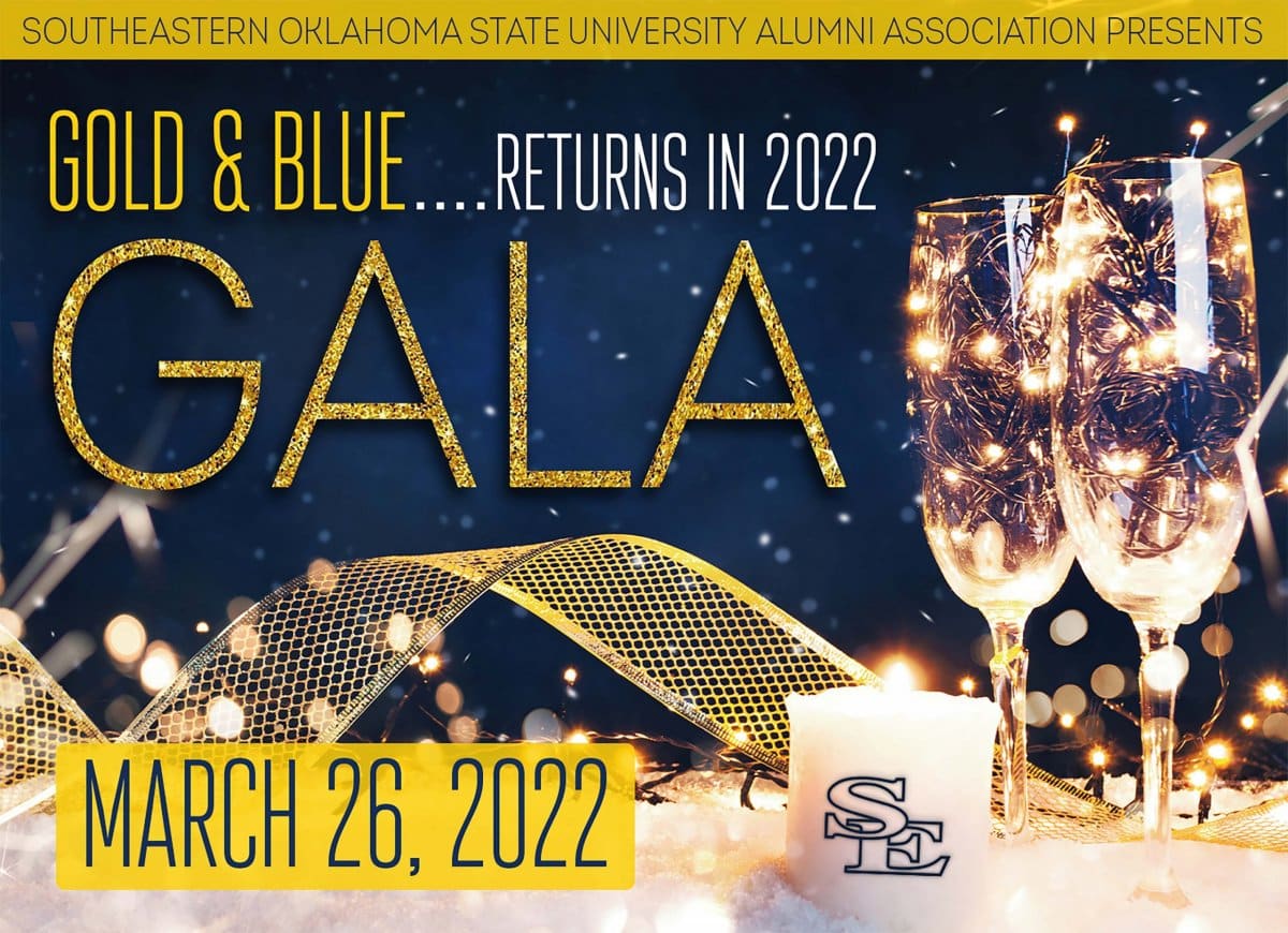 Gold & Blue Gala 2022 banner