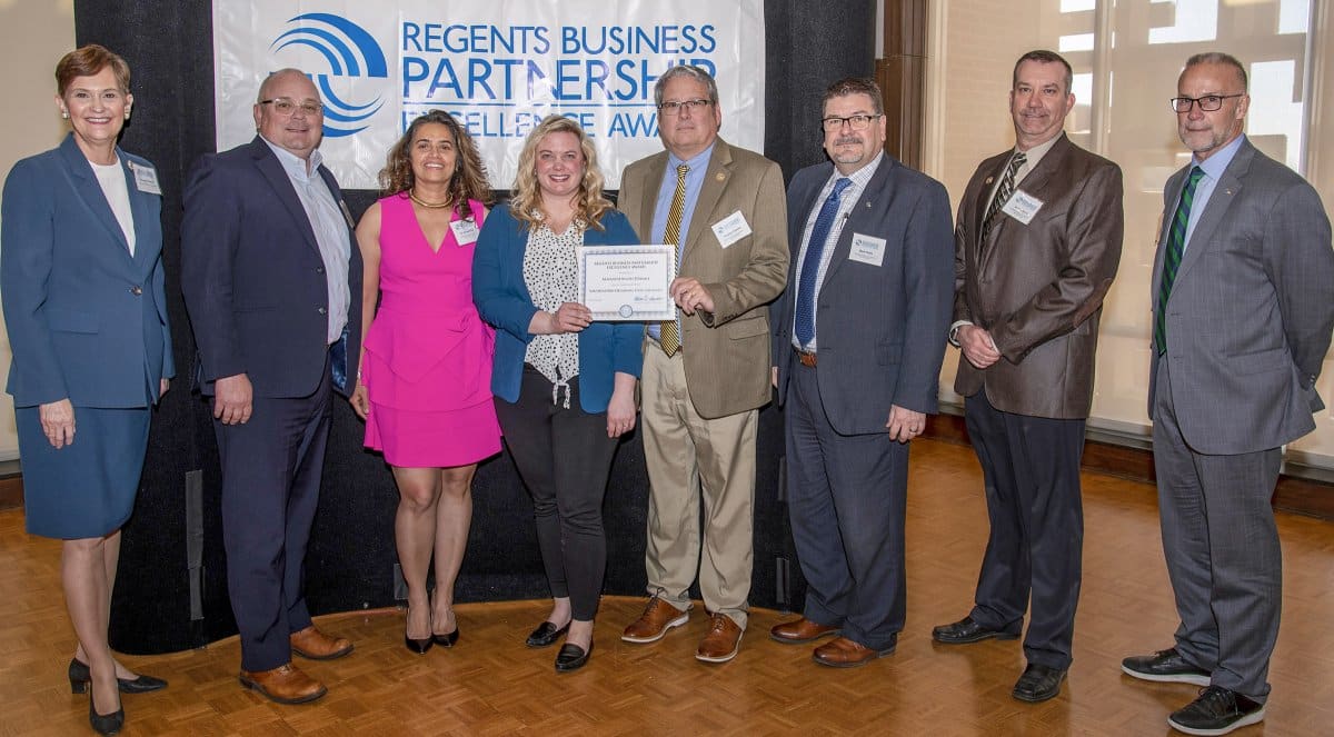 AllianceHealth Durant receives OSRHE  Regents Business Partnership Award banner