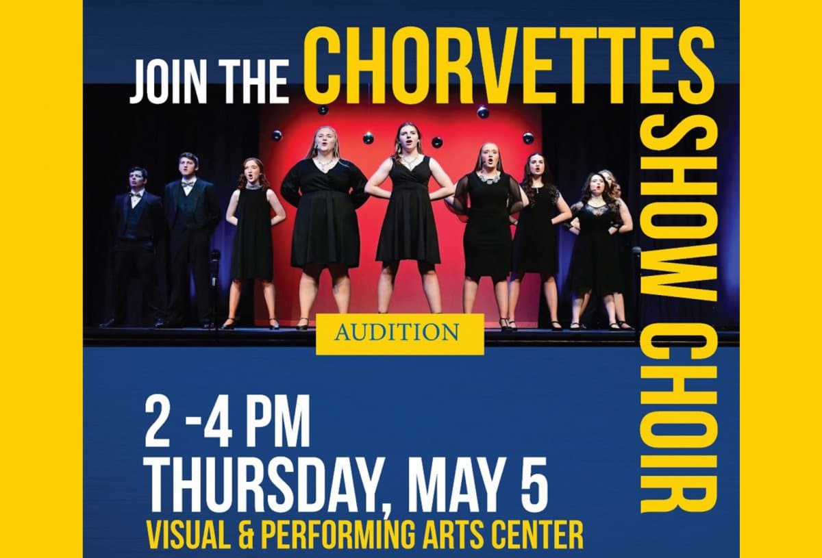 Chorvettes Show Choir Auditions banner