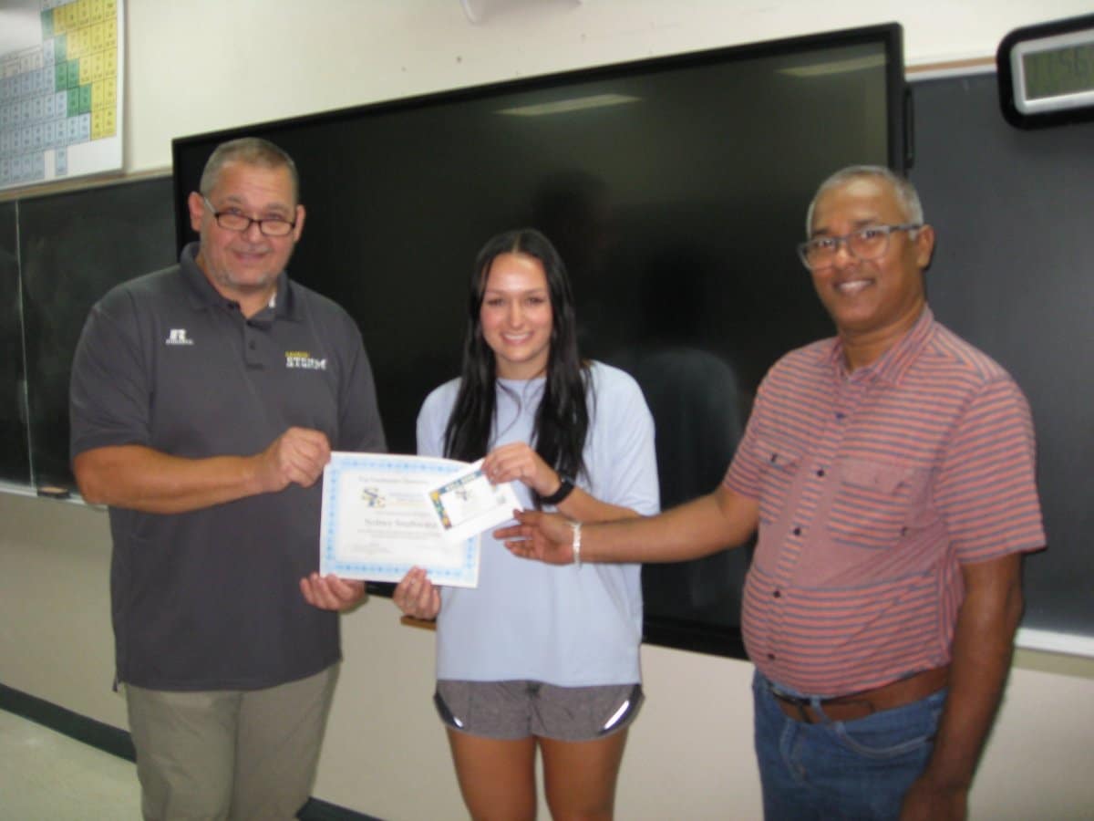 Sydney Southward named Top General Chemistry Student for 2022 banner