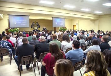 Justin Wilson offers remarks at Native American graduation event Thumbnail