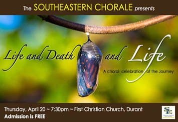 Southeastern Chorale presents concert on April 20 Thumbnail