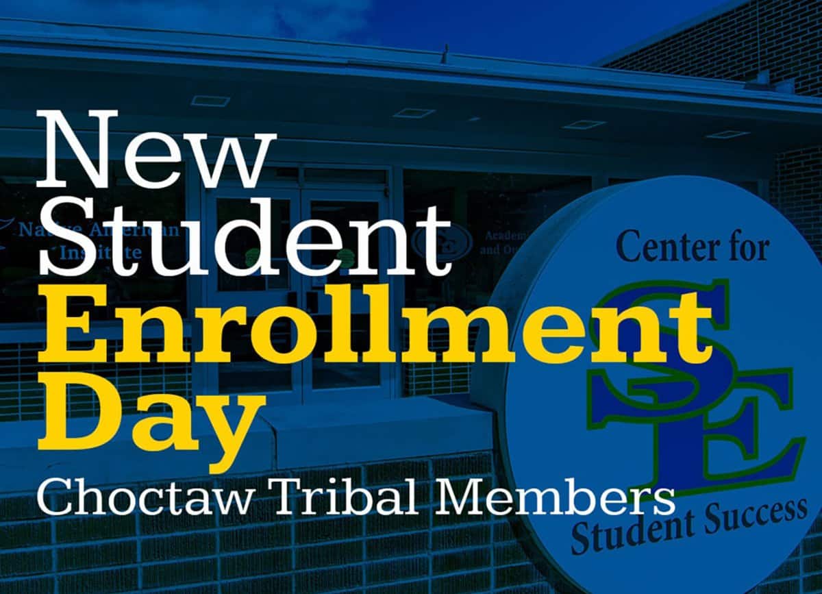 New Student Enrollment Day for Choctaw Tribal Members banner