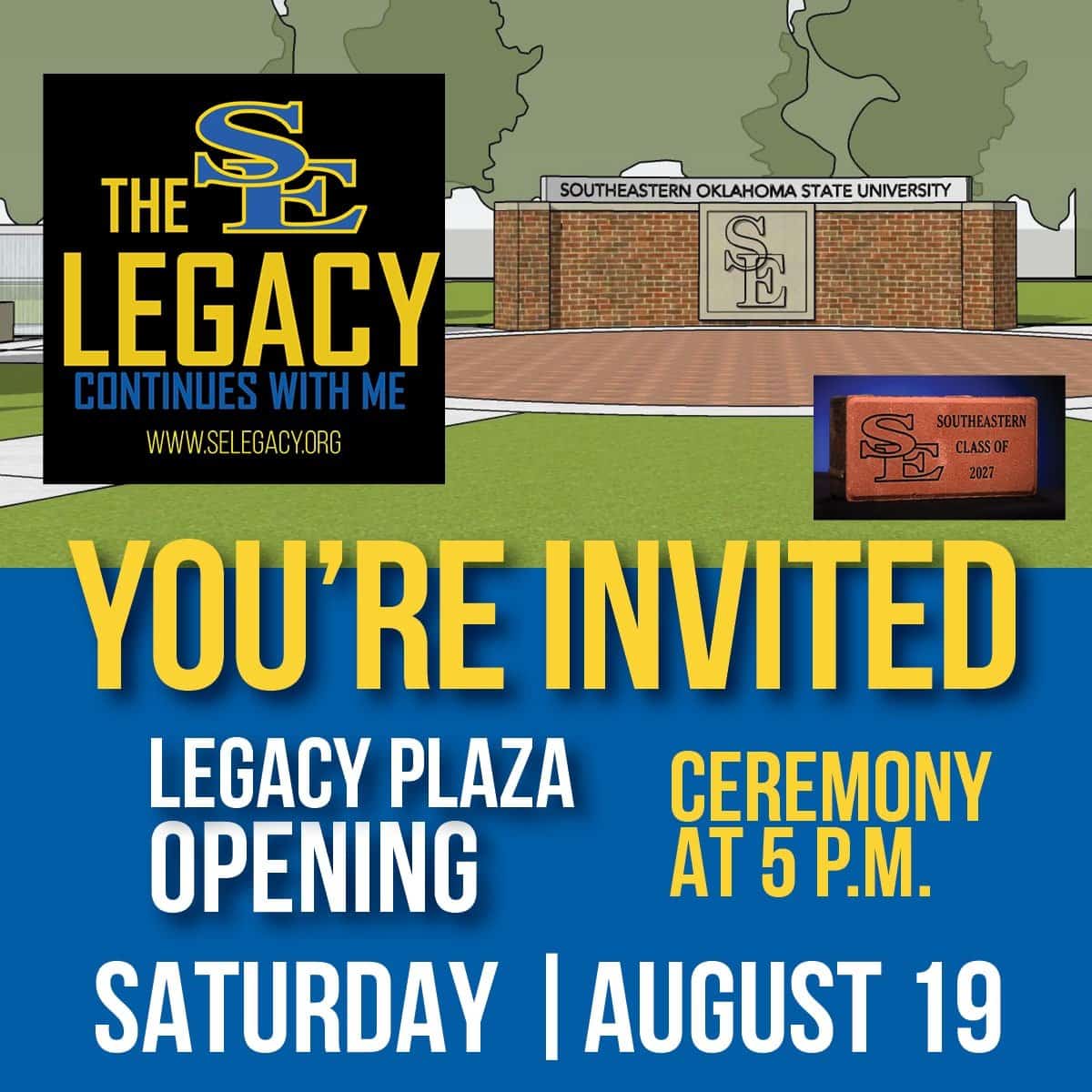 SE Legacy Plaza Opening banner