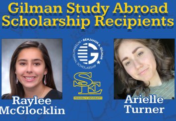 Pair of Southeastern students receive Gilman Scholarship to study abroad Thumbnail