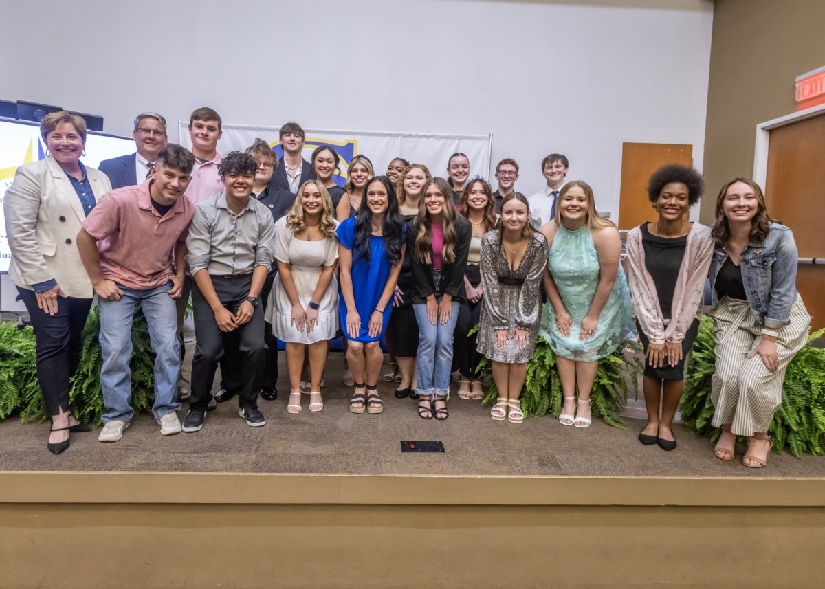 2023 Class of President’s Leadership Class graduation celebrated banner