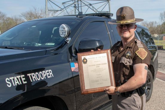 Southeastern graduate Jerrid Hobbie named Oklahoma Highway Patrol 2024 Trooper of the Year for Valor Thumbnail