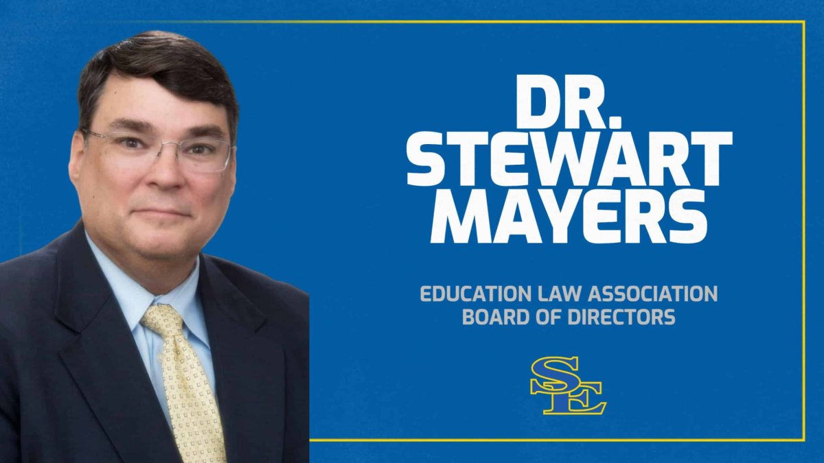 Dr. Stewart Mayers named to Education Law Association Board of Directors  banner
