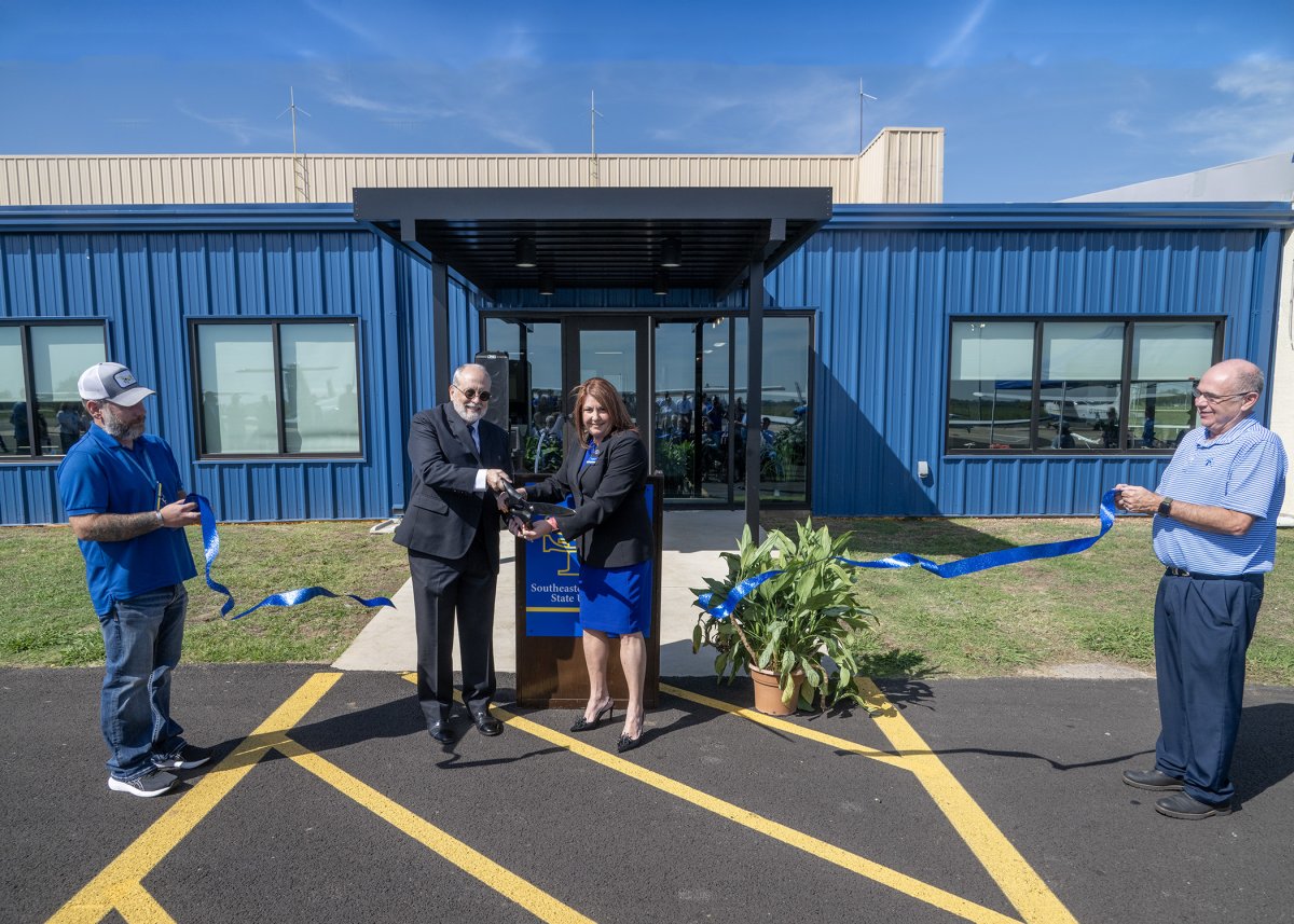 Ribbon-cutting celebrates renovations at Aerospace Sciences Institute  banner