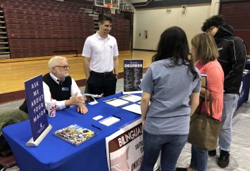 Southeastern representatives attend Bilingual Night at Sherman High School Thumbnail