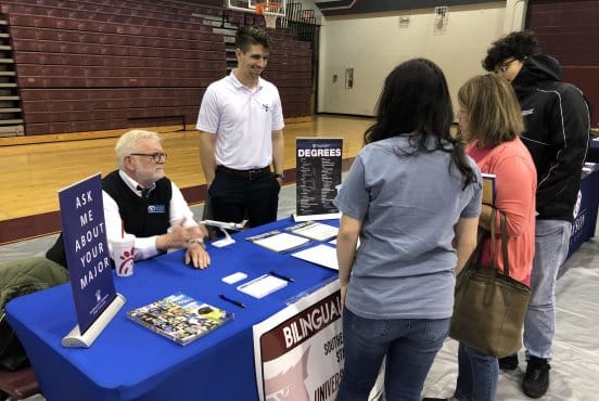 Southeastern representatives attend Bilingual Night at Sherman High School Thumbnail