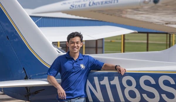 Aviation major Jacob Tran sees stars while climbing ladder to success at SE Image