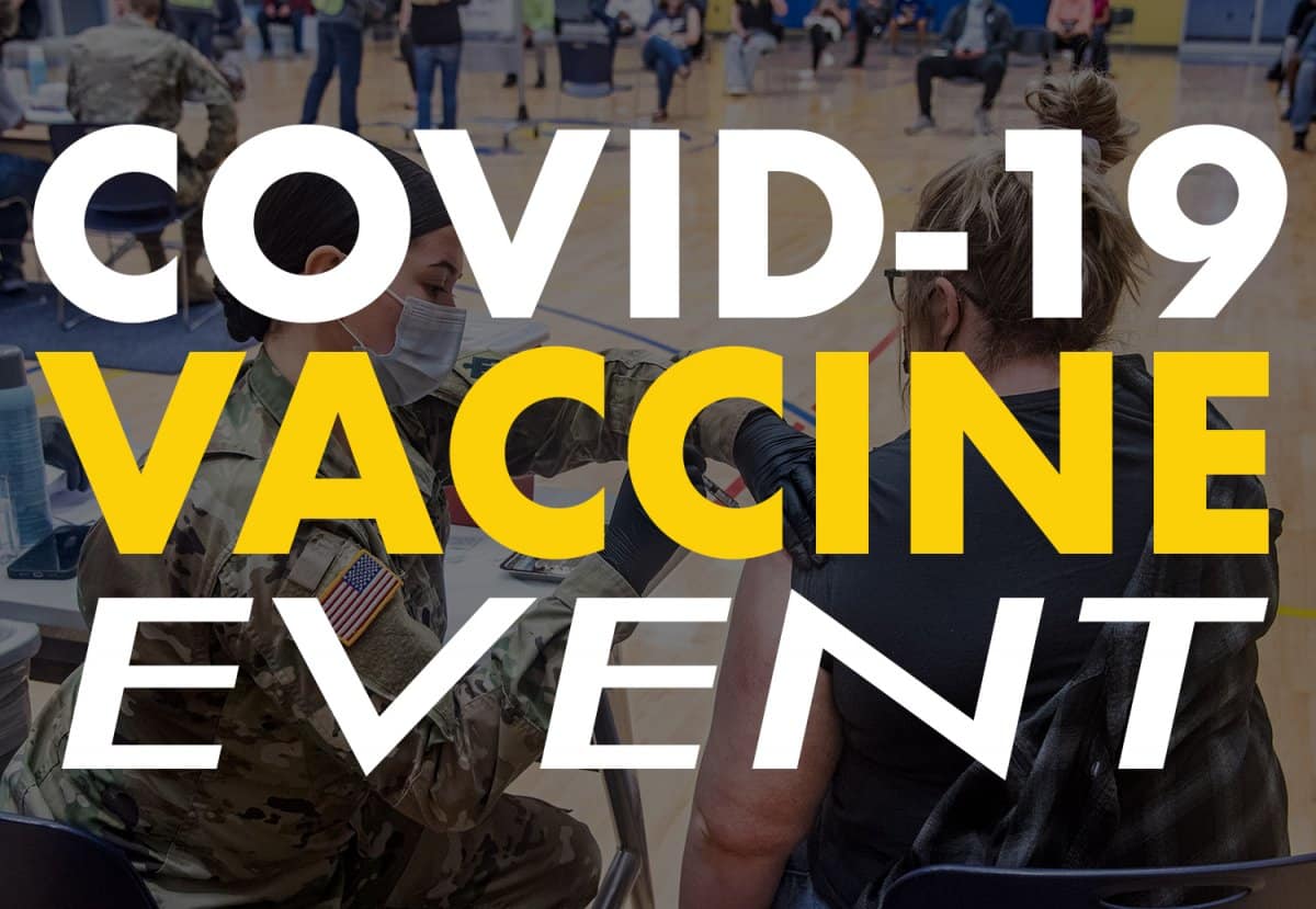 Second Covid-19 Vaccine Event banner