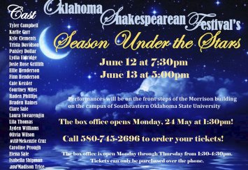 Oklahoma Shakespearean Festival’s Season Under the Stars Thumbnail