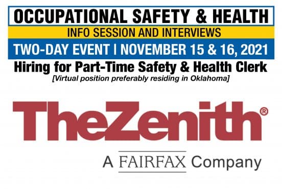 Occupational Safety & Health Info Session and Interviews – Zenith Thumbnail